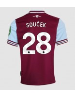 West Ham United Tomas Soucek #28 Domácí Dres 2024-25 Krátký Rukáv